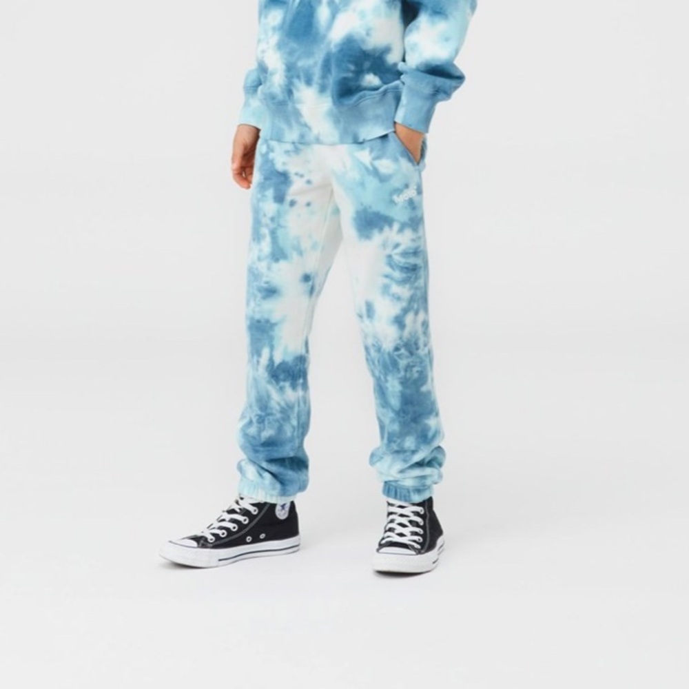 Molo Kids Blue Tie-Dye Joggers